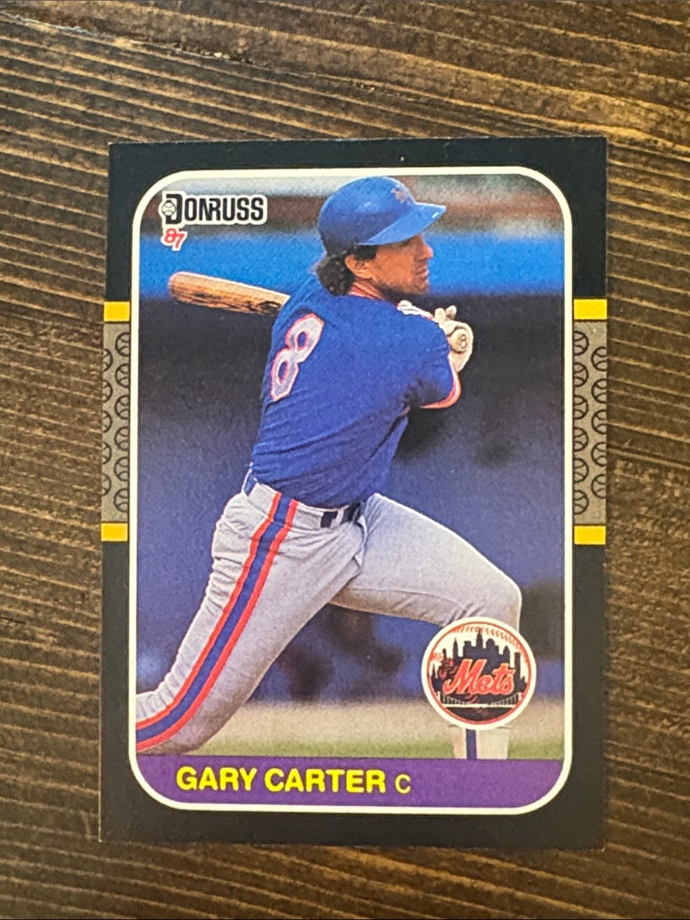 Gary Carter 1987 Donruss baseball New York Mets